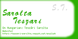 sarolta teszari business card